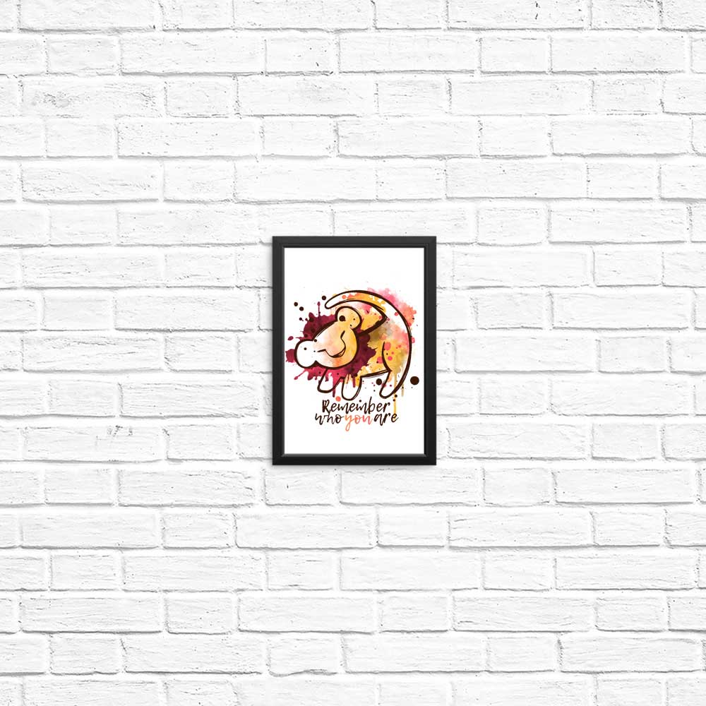 Inspirational 'Remember Who You Are' Wall Posters and Prints