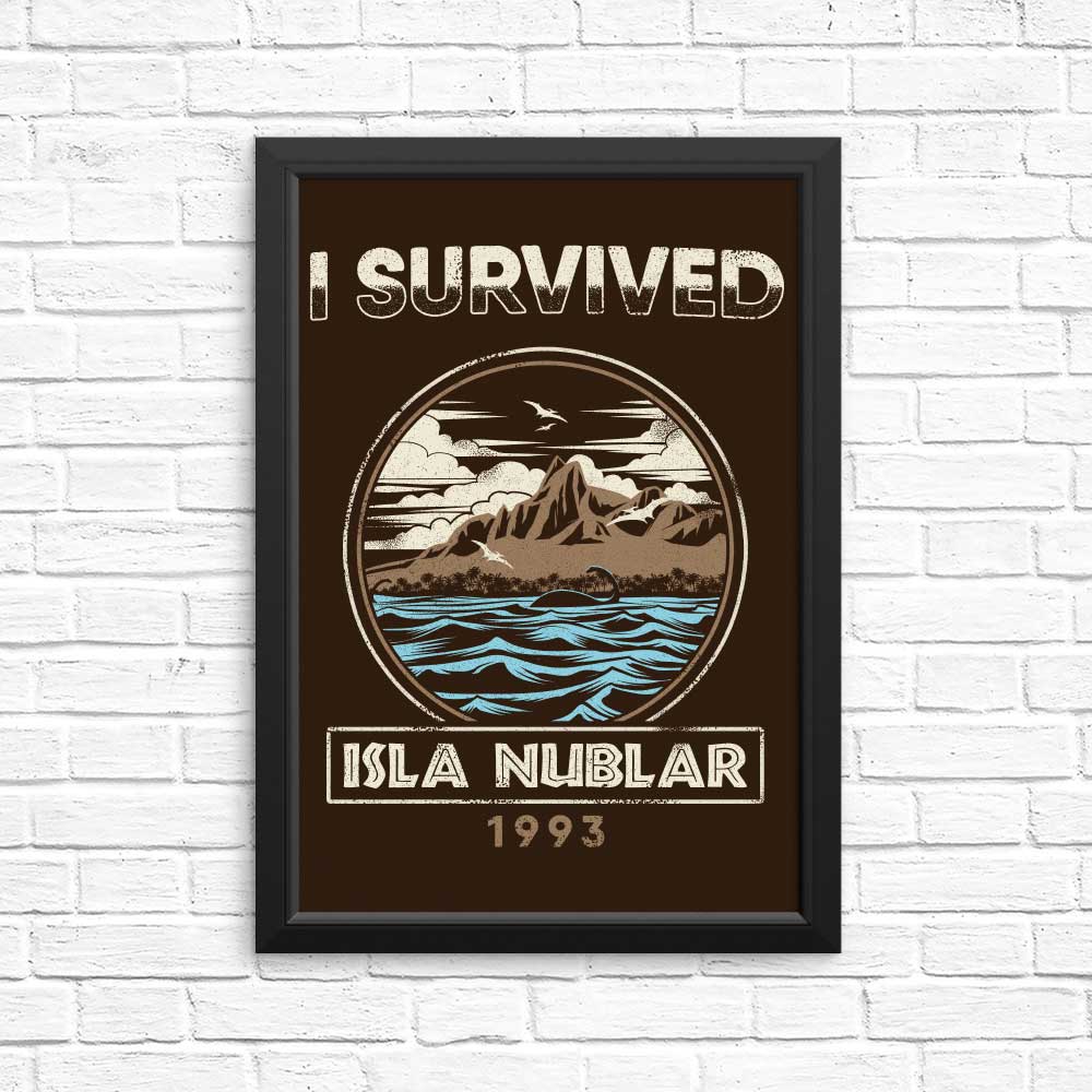 Survived Isla Nublar Posters and Prints from Riccardo Bucchioni
