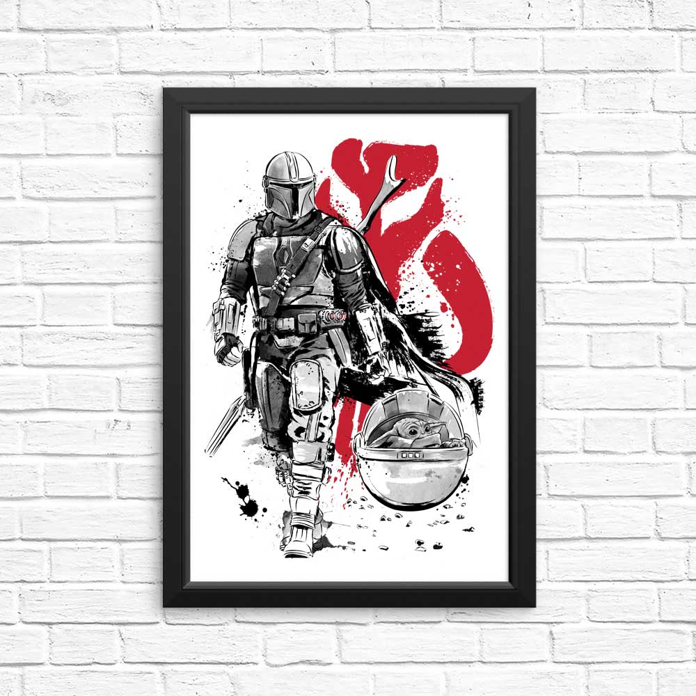 Lone Hunter and Cup - High - Quality Posters and Prints by Dr. Monekers