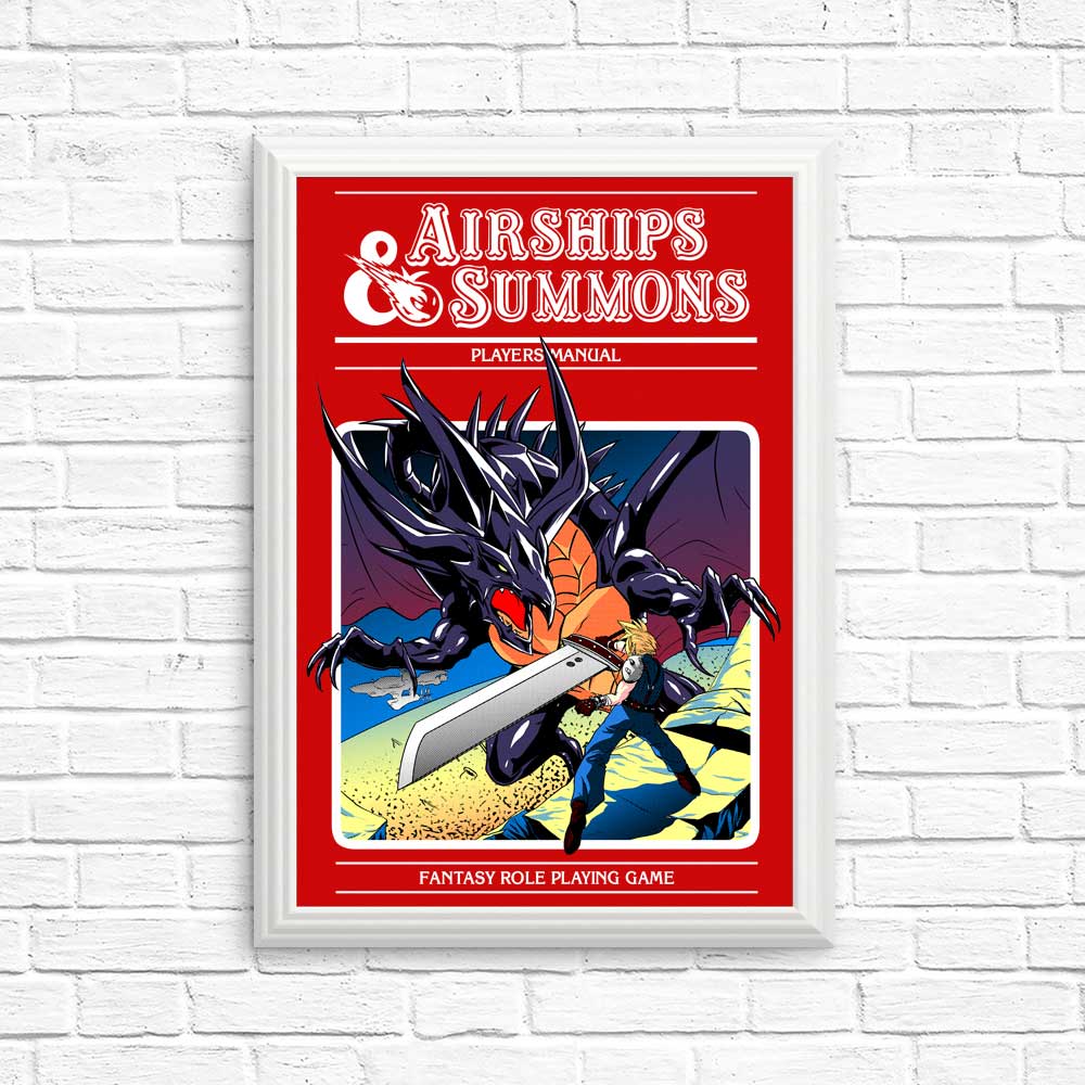 Airship and Summons Art - High - Quality Posters and Prints