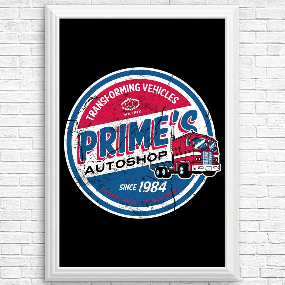 High - quality Posters & Prints from Prime's Auto Shop