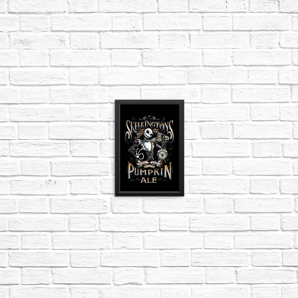 Skellington's Pumpkin Ale Art Posters and Prints by Barrett Biggers
