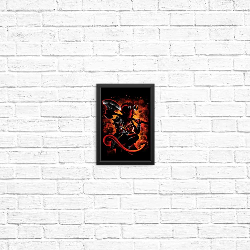 Alemaglia's Tiefling Warrior - High - quality Posters & Prints