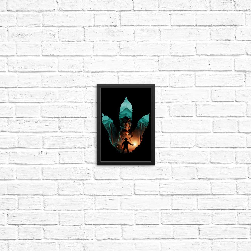 Jurassic Footprint - High - Quality Posters and Prints for Decor