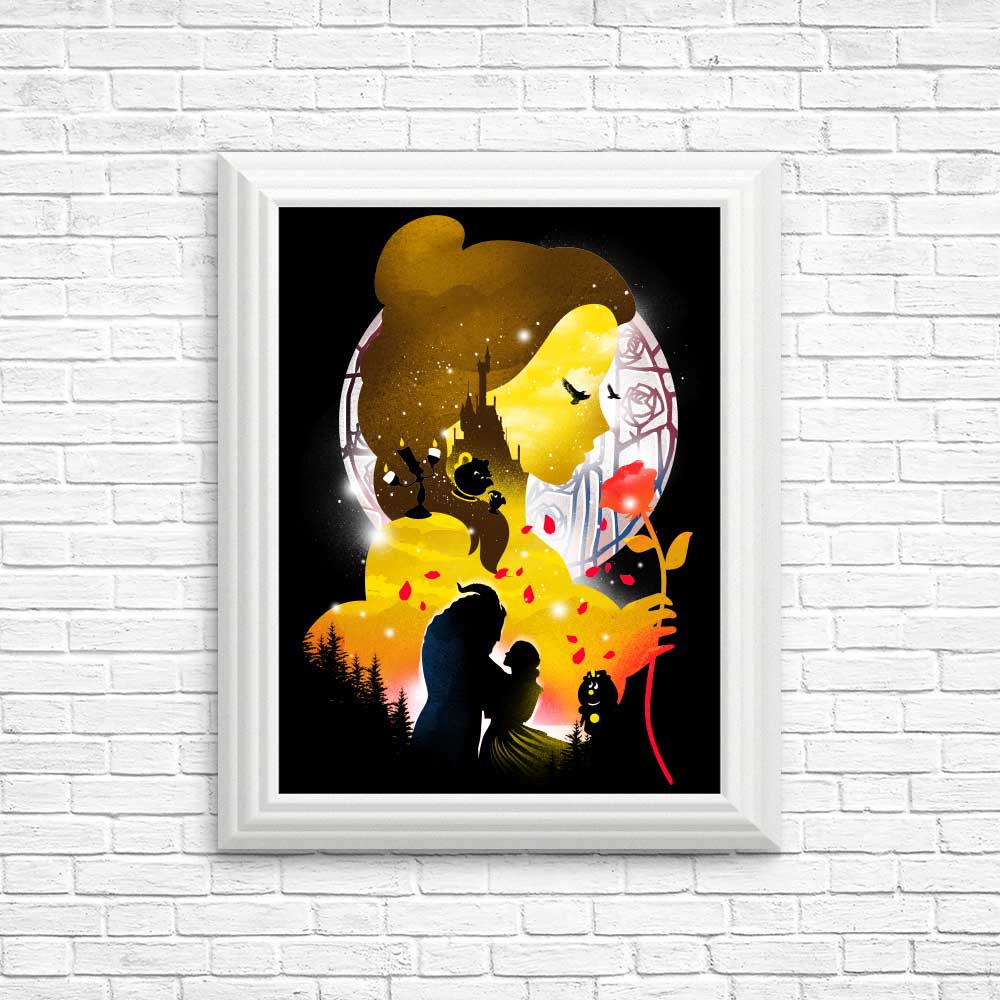 Village Princess Silhouette Wall Art - High - Quality Posters and Prints
