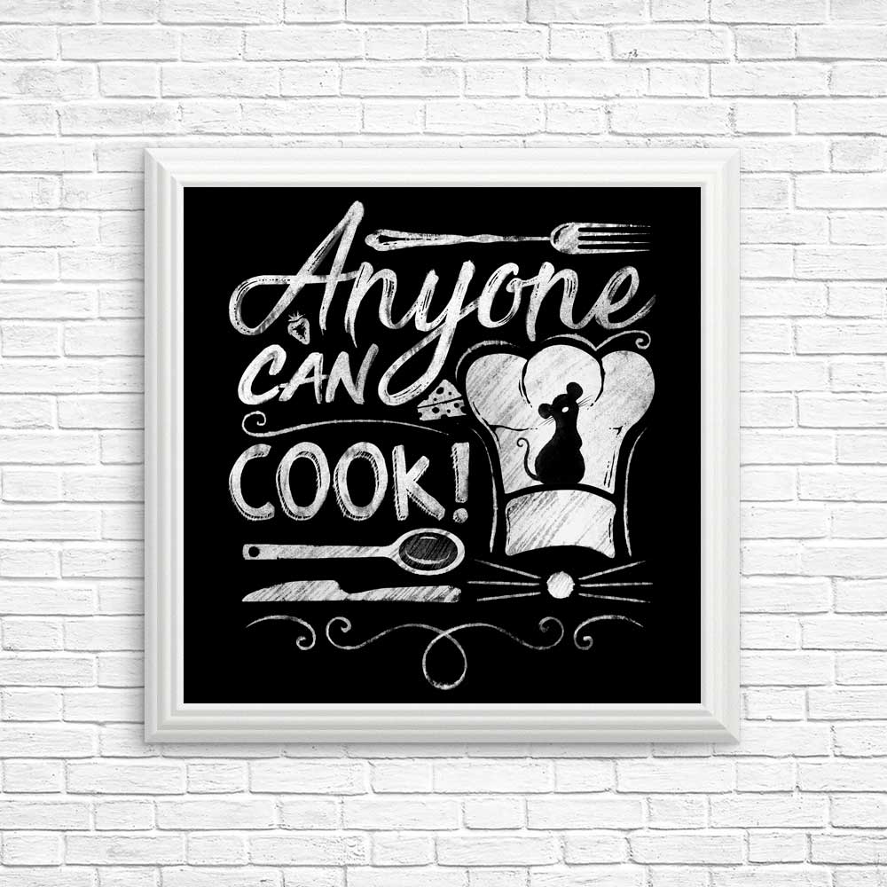 Inspiring 'Anyone Can Cook' Posters and Prints for Your Space