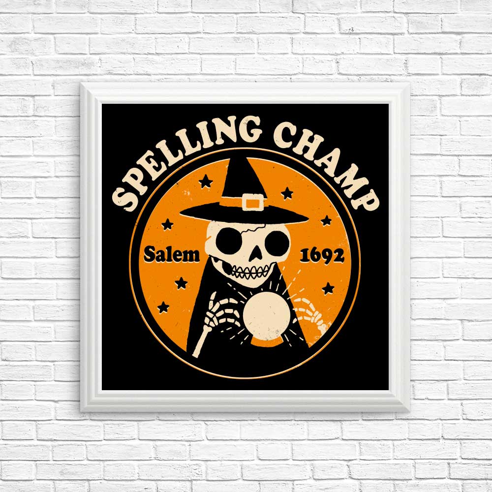 Spelling Champ Educational Posters and Prints for Home and Classroom
