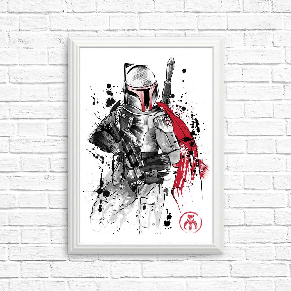 High - Quality Bounty Hunter Sumi - e Art Posters & Prints