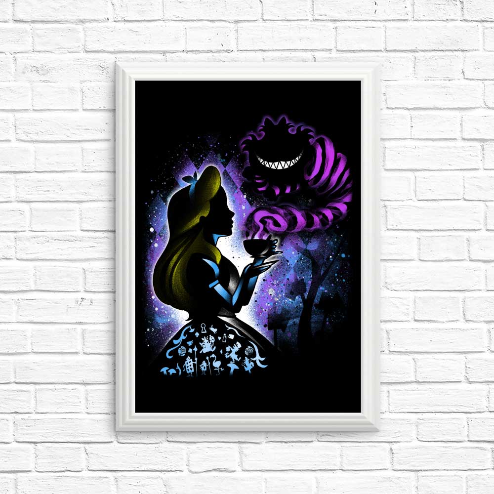 Vibrant 'We're All Mad Here' High - Quality Posters & Prints