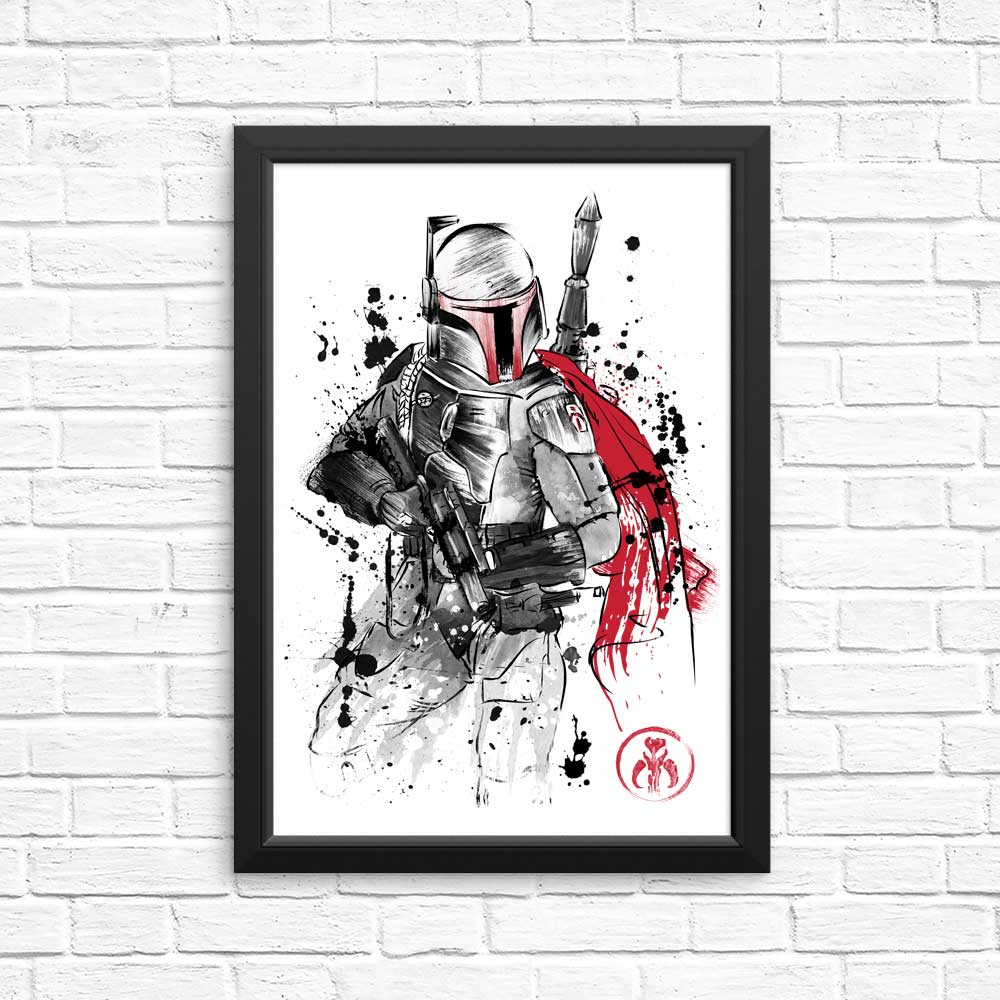 High - Quality Bounty Hunter Sumi - e Art Posters & Prints
