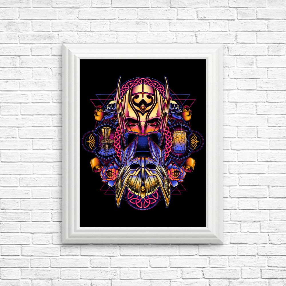 Vibrant Colorful Thunder Art - High - Quality Posters & Prints