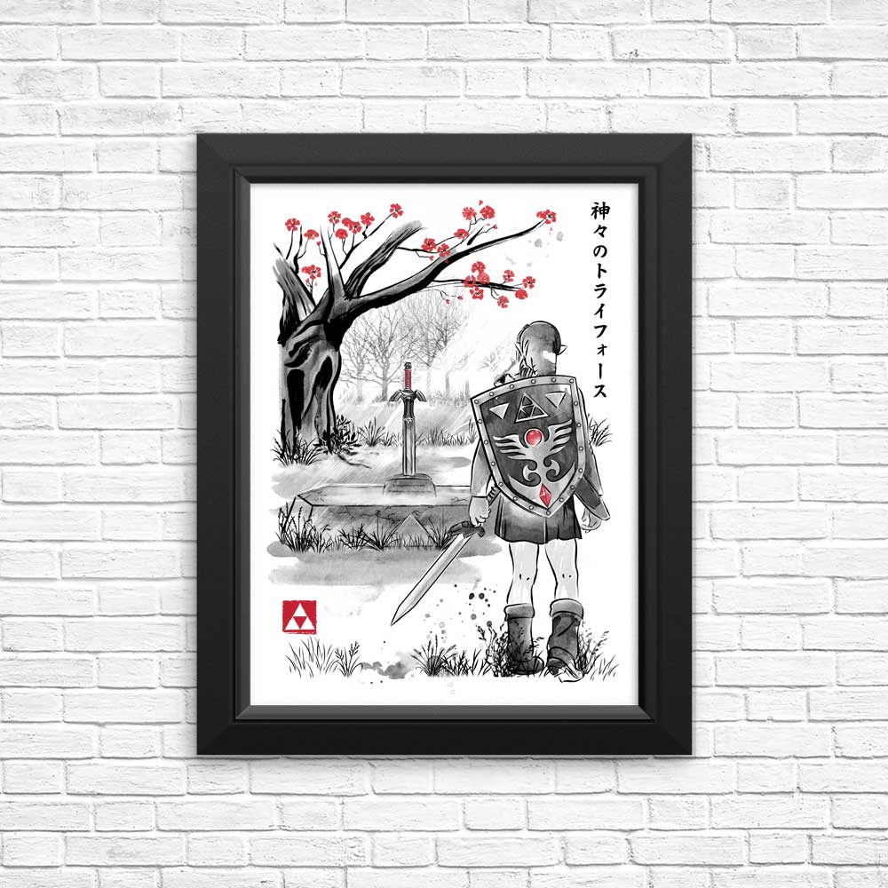 Exquisite Sumi - e Posters & Prints: A Link by Dr. Monekers