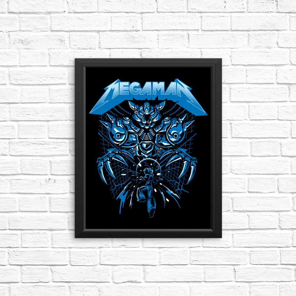 High - Quality Mega Rockman Posters and Prints by Dracula Byte