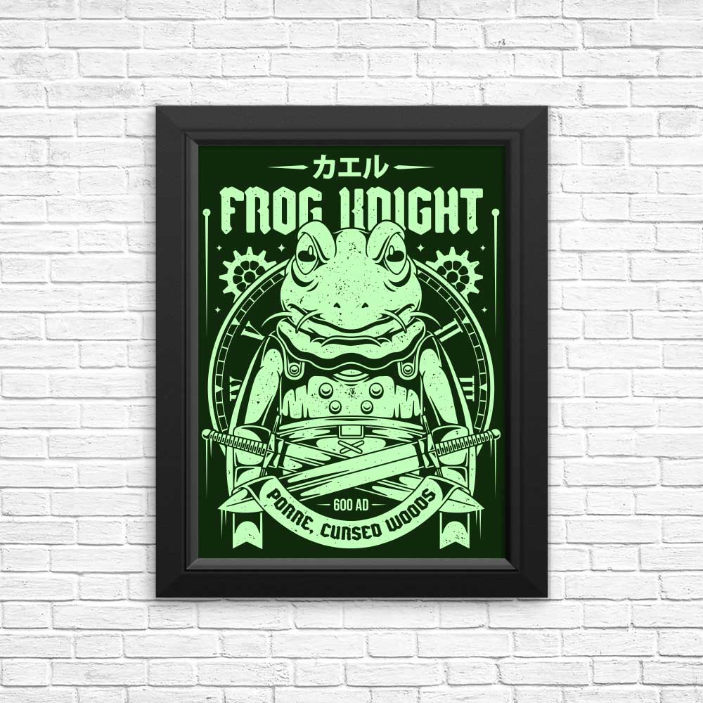 Exquisite Frog Knight Posters and Prints by Alundrart Design