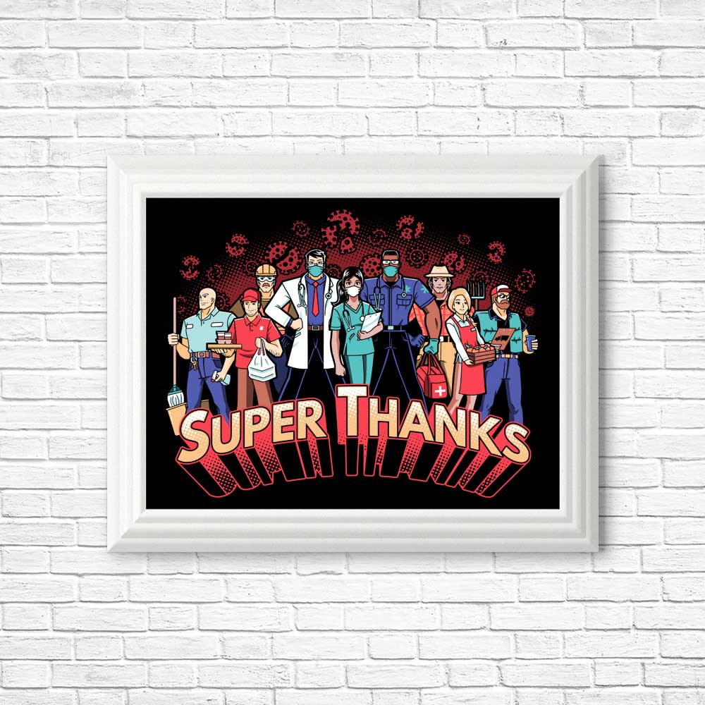 Super Thanks - High - Quality Art Posters and Prints