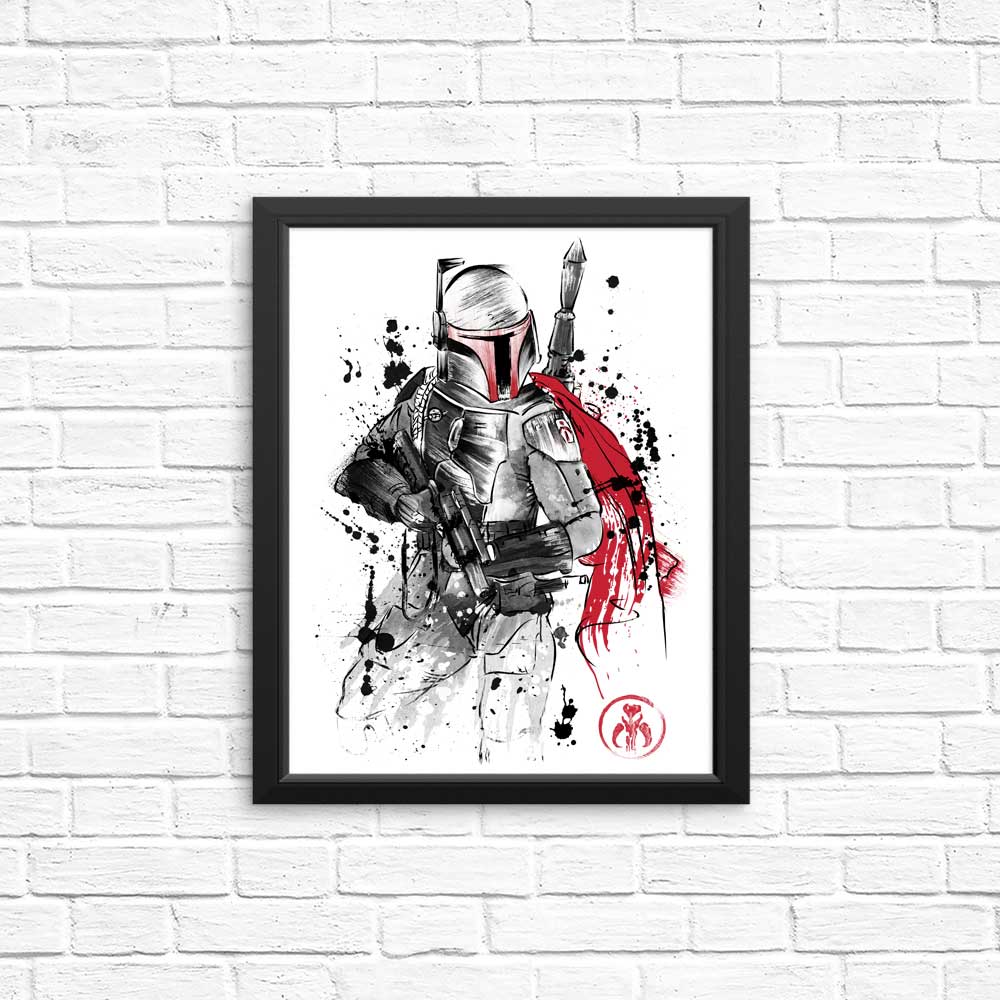 High - Quality Bounty Hunter Sumi - e Art Posters & Prints