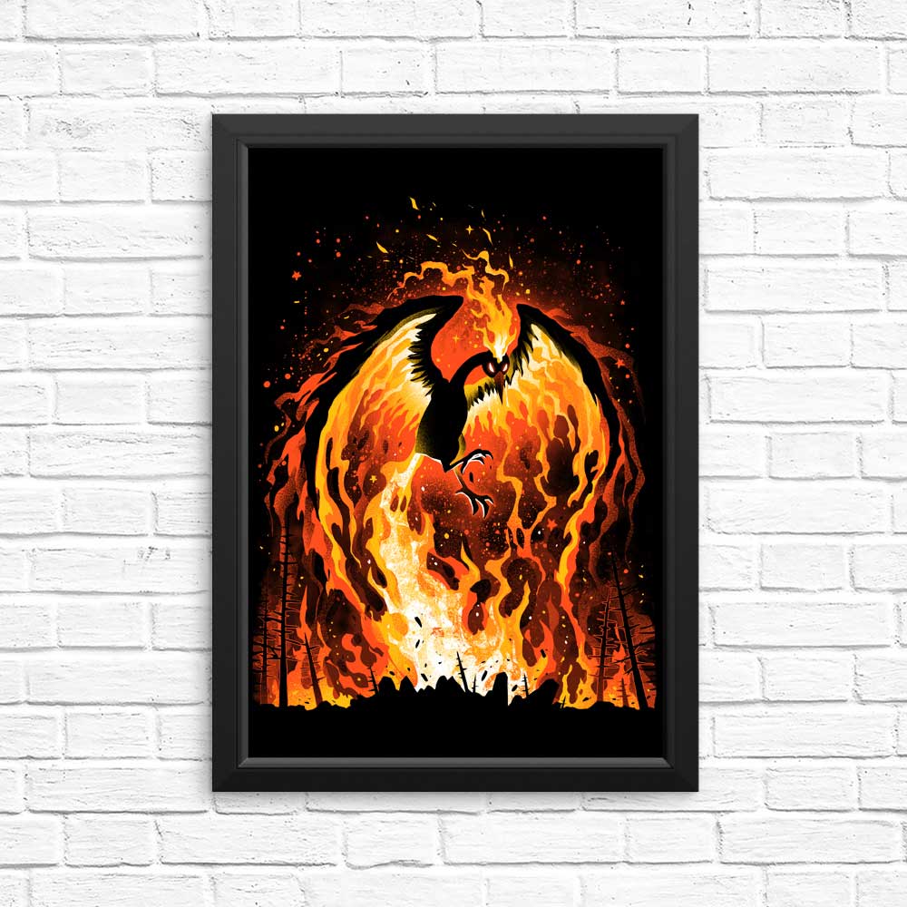 Fire Bird Wall Posters and Art Prints