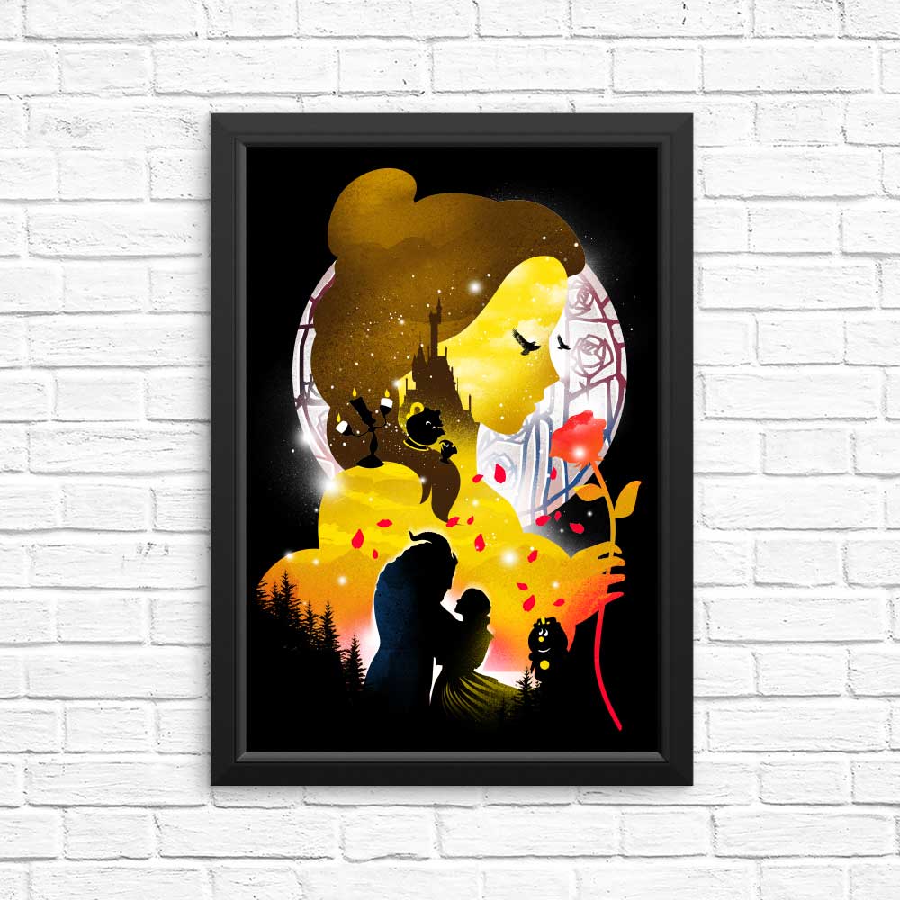 Village Princess Silhouette Wall Art - High - Quality Posters and Prints