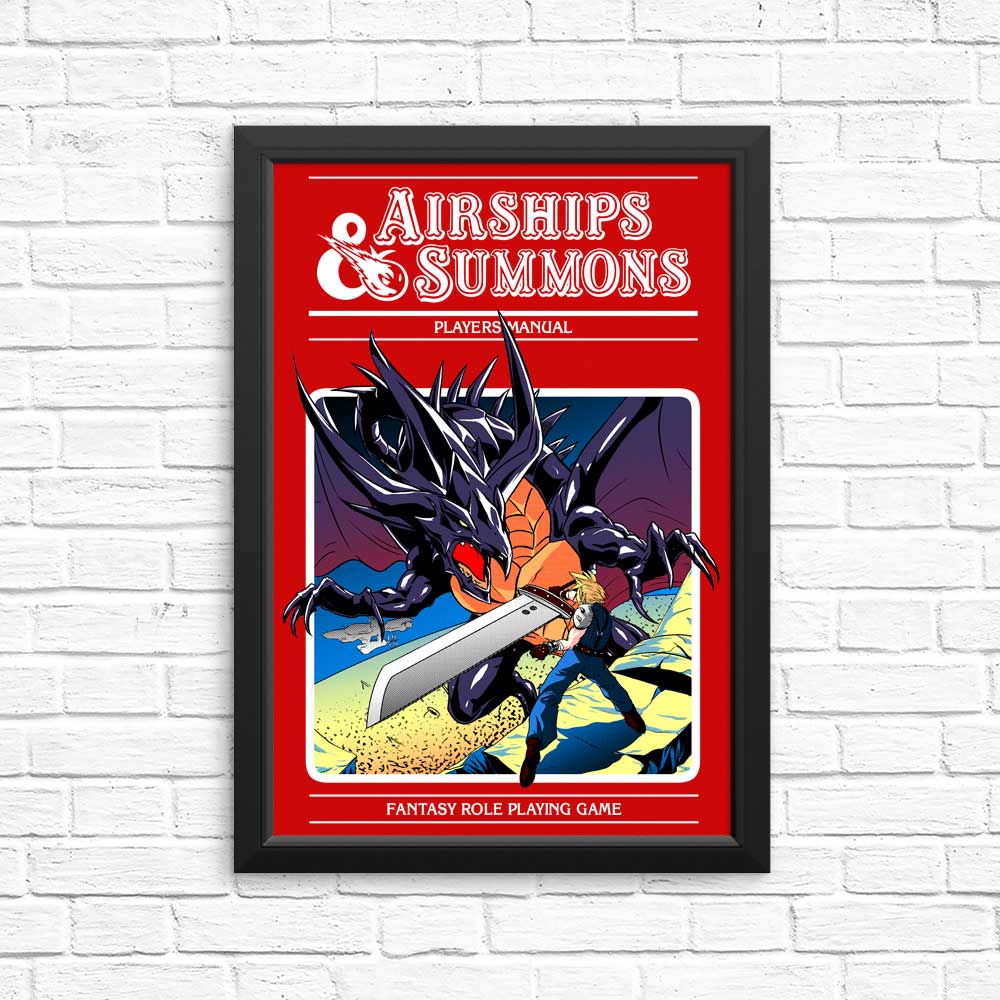 Airship and Summons Art - High - Quality Posters and Prints