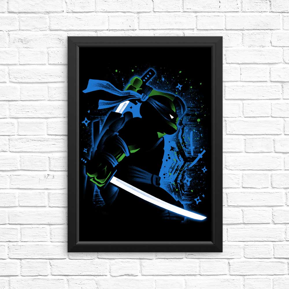 Blue Leader Ninja Wall Art - Posters and Prints