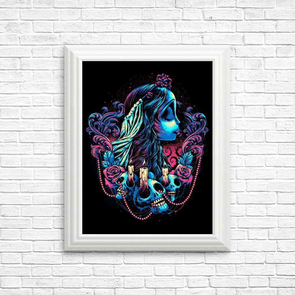 Vibrant Colorful Bride Posters and Prints