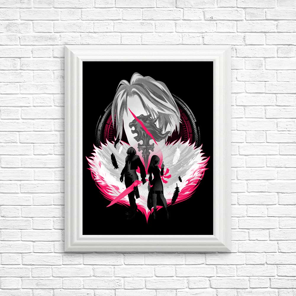 High - Quality Gunblade Silhouette Posters and Prints by Hypertwenty