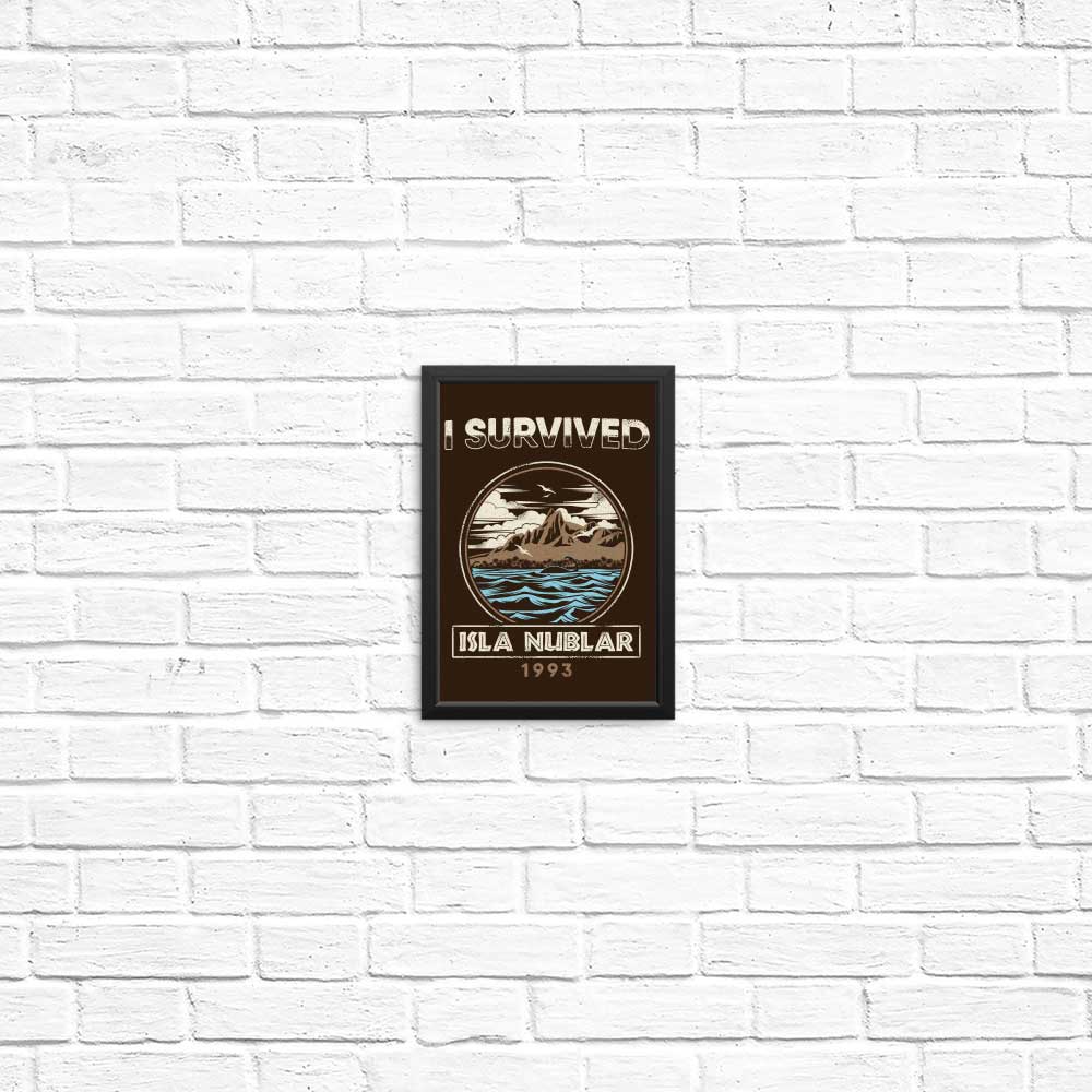Survived Isla Nublar Posters and Prints from Riccardo Bucchioni