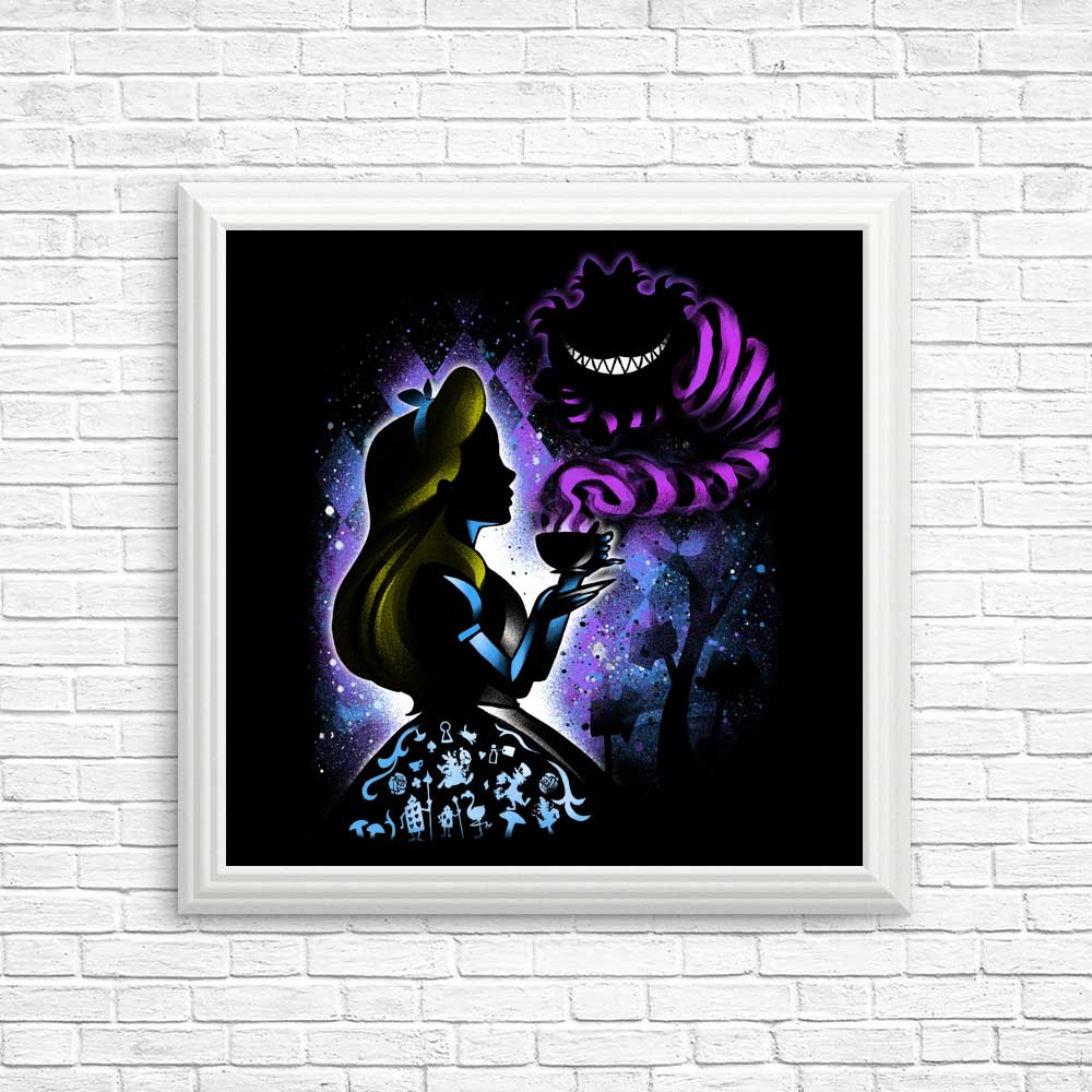 Vibrant 'We're All Mad Here' High - Quality Posters & Prints