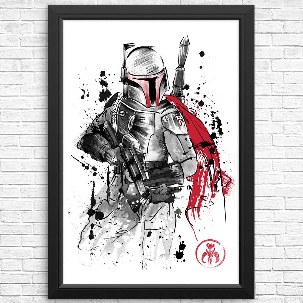High - Quality Bounty Hunter Sumi - e Art Posters & Prints