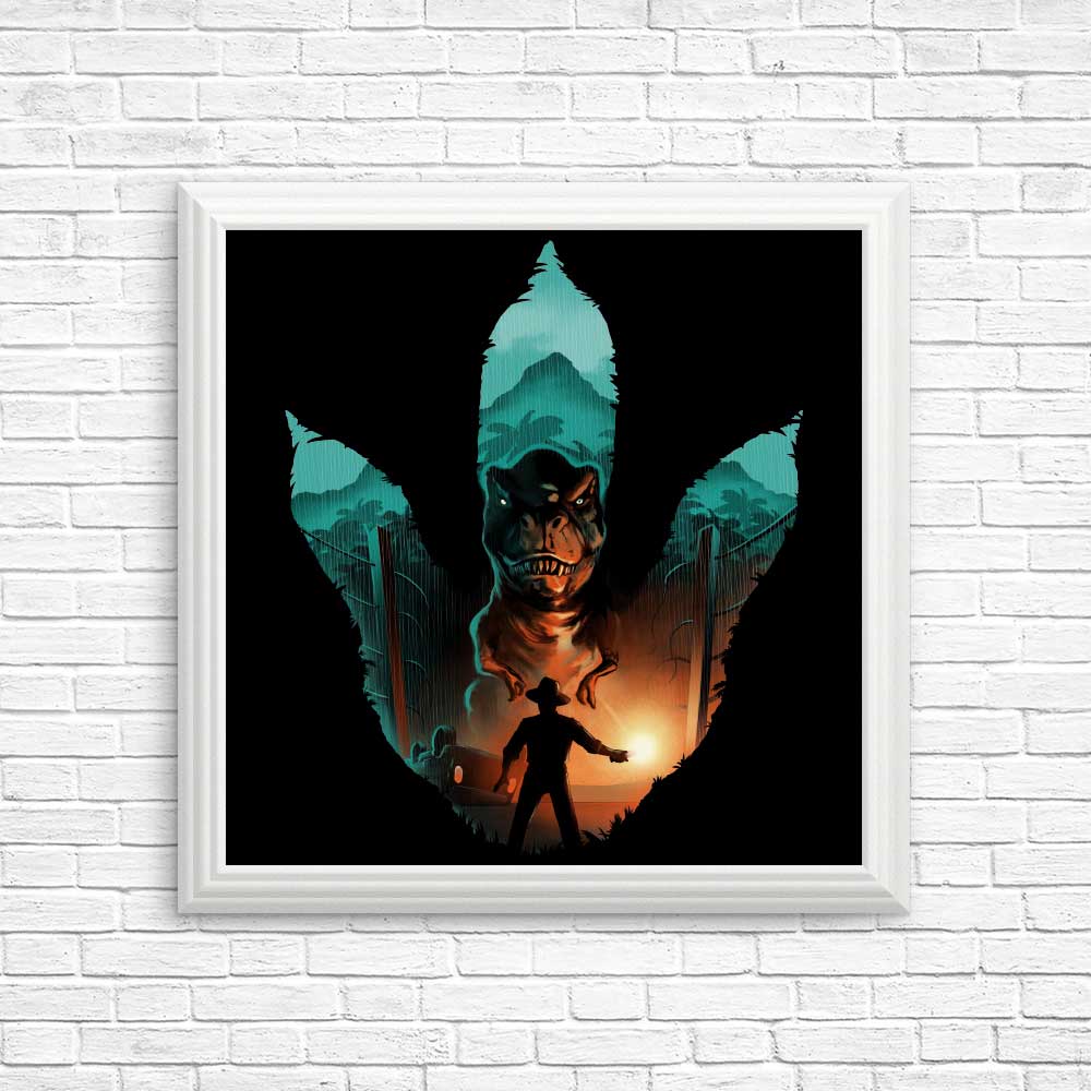 Jurassic Footprint - High - Quality Posters and Prints for Decor