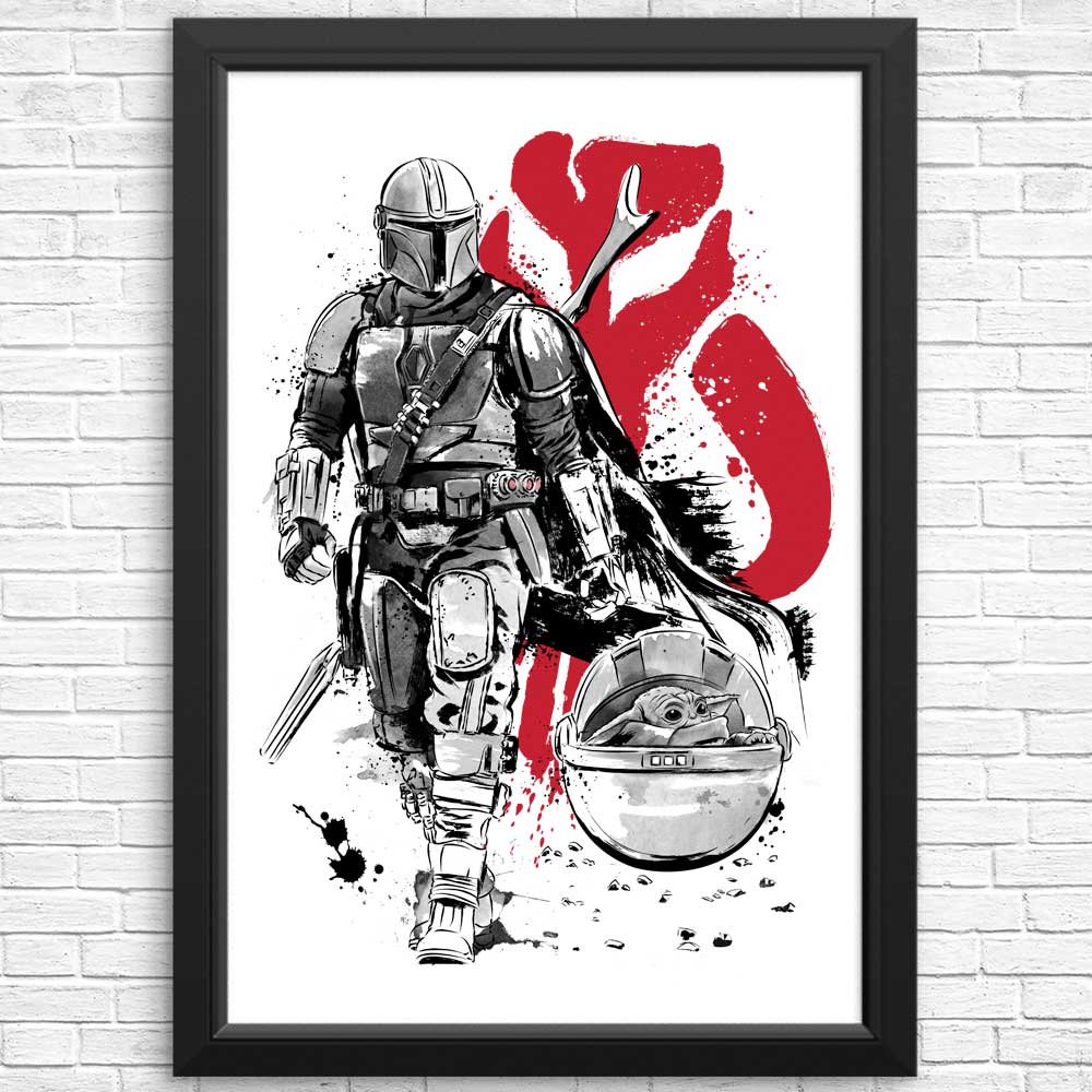 Lone Hunter and Cup - High - Quality Posters and Prints by Dr. Monekers