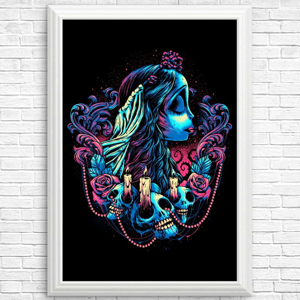 Vibrant Colorful Bride Posters and Prints