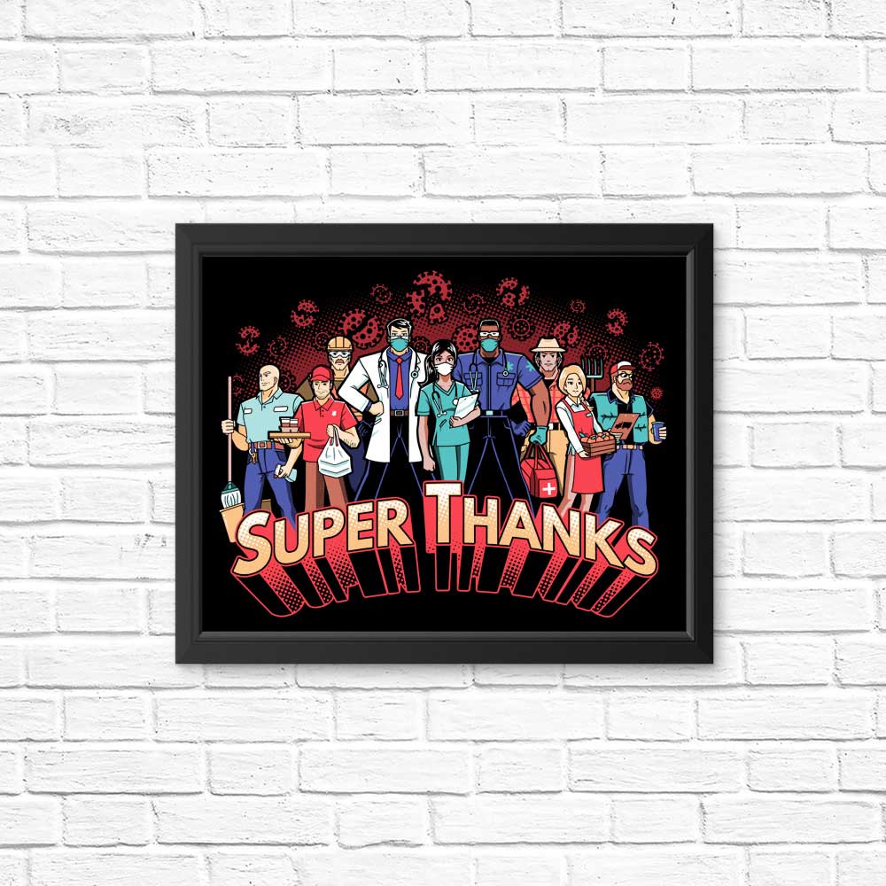 Super Thanks - High - Quality Art Posters and Prints