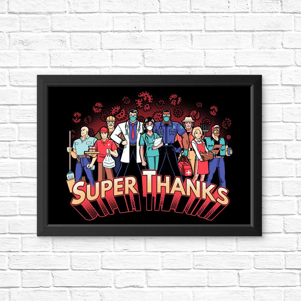 Super Thanks - High - Quality Art Posters and Prints