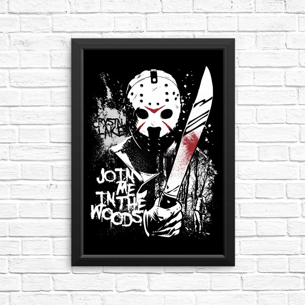 Charming 'Join Me in the Woods' Posters and Prints by Arinesart