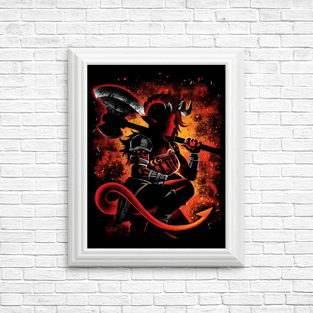 Alemaglia's Tiefling Warrior - High - quality Posters & Prints