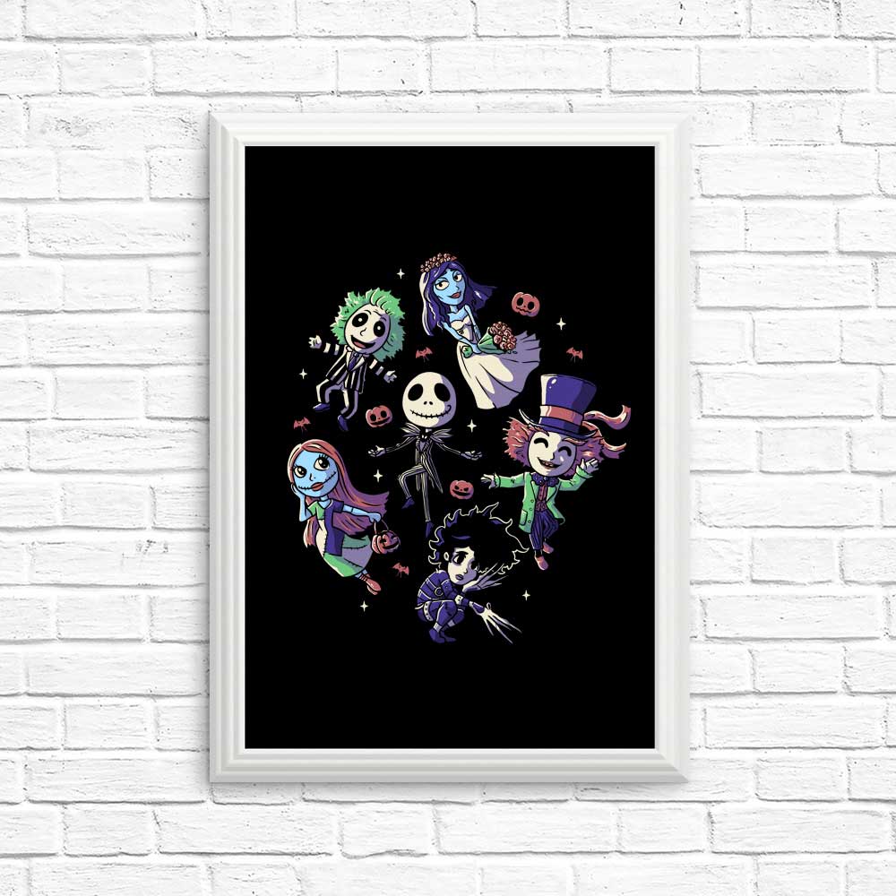 High - quality Burton's Halloween Posters and Prints for Decor