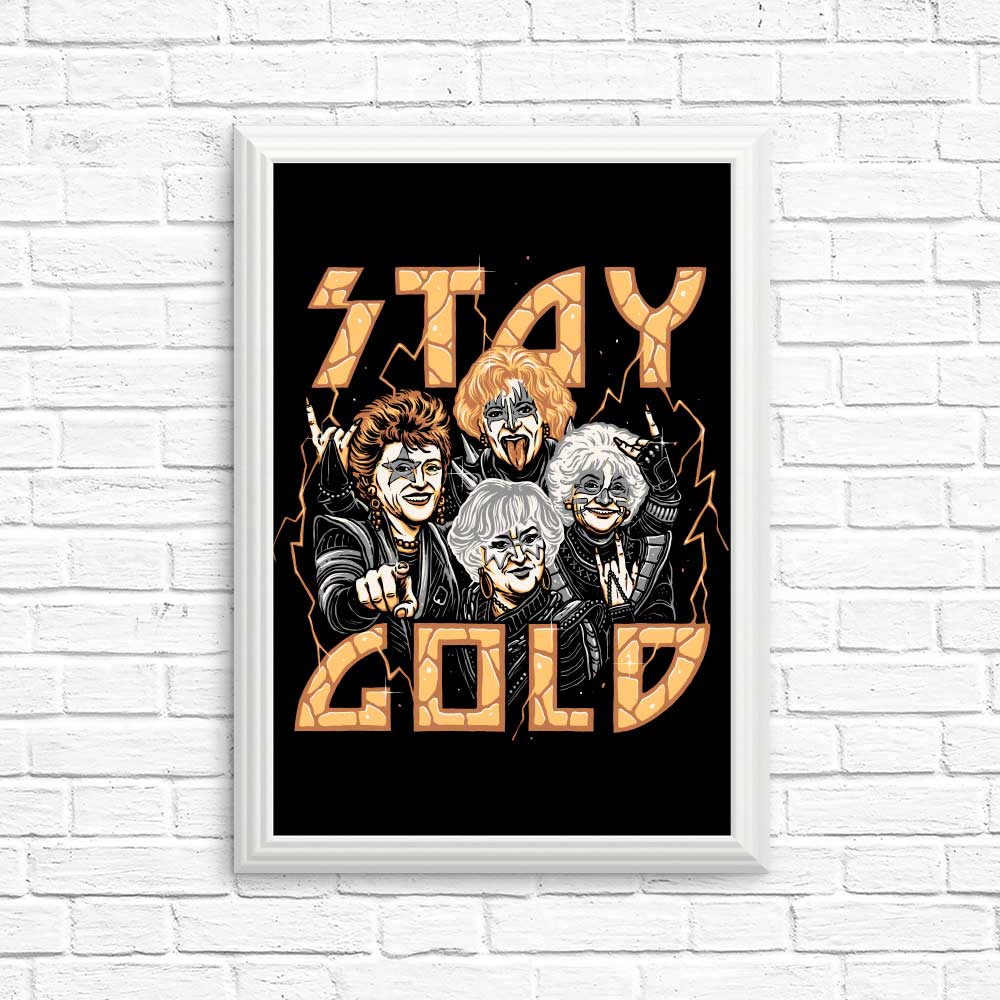 High - Quality 'Stay Gold' Posters and Prints from Momma Gorilla