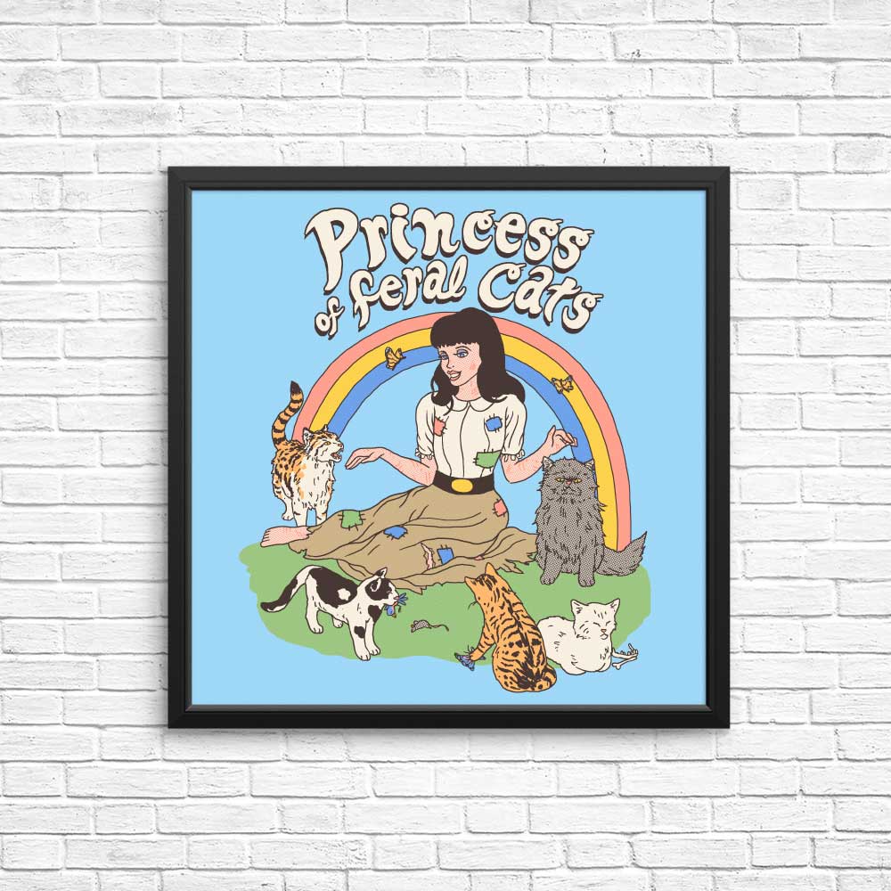 Poster and Print of the Feral Cat Princess by Hillary White