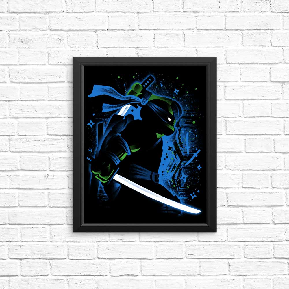 Blue Leader Ninja Wall Art - Posters and Prints