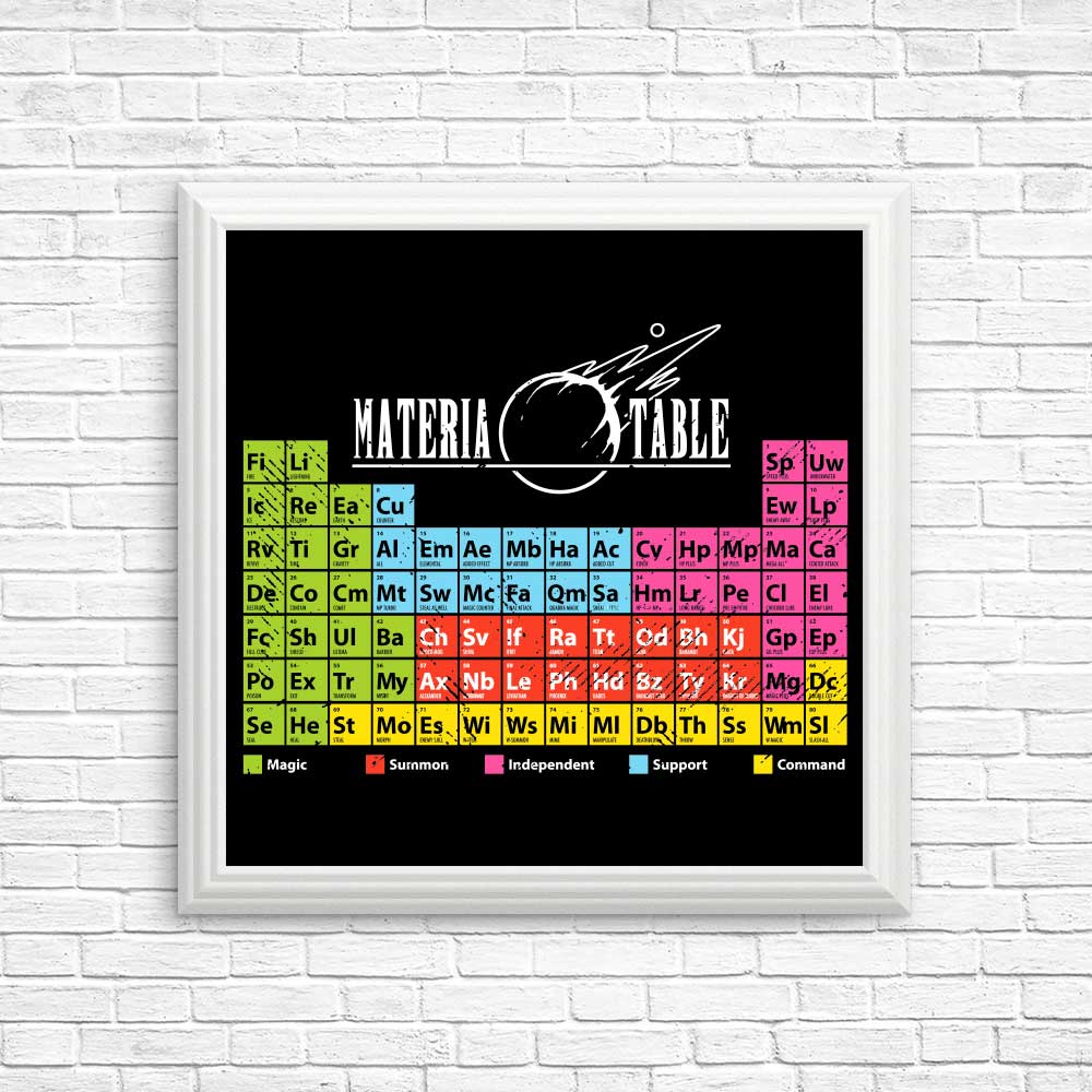 Stylish Materia Table for Posters and Prints