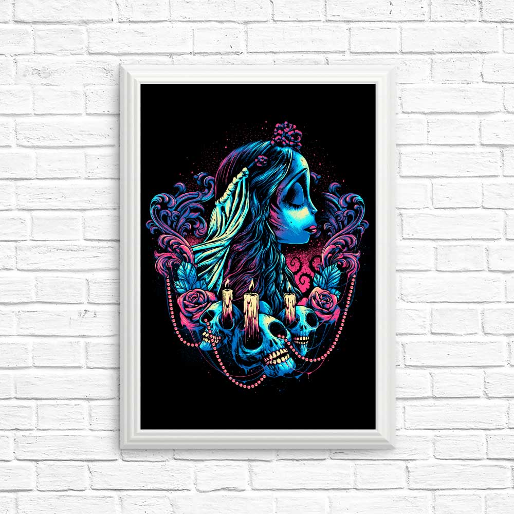 Vibrant Colorful Bride Posters and Prints
