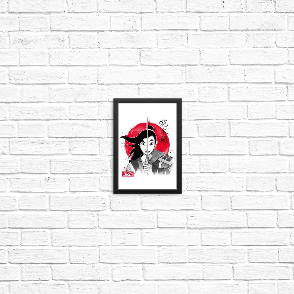 High - Quality Warrior Princess Sumi - e Posters and Prints