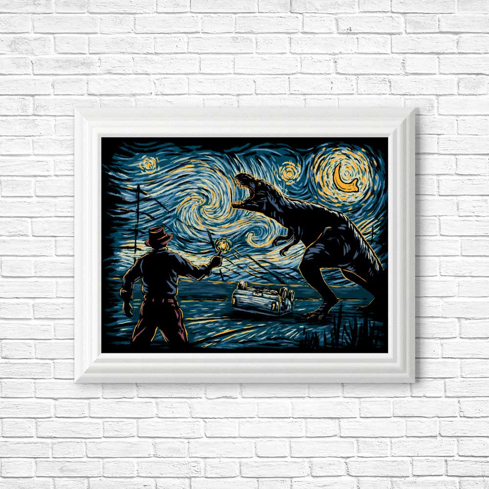 Hootbrush's Stunning Jurassic Night Posters and Prints