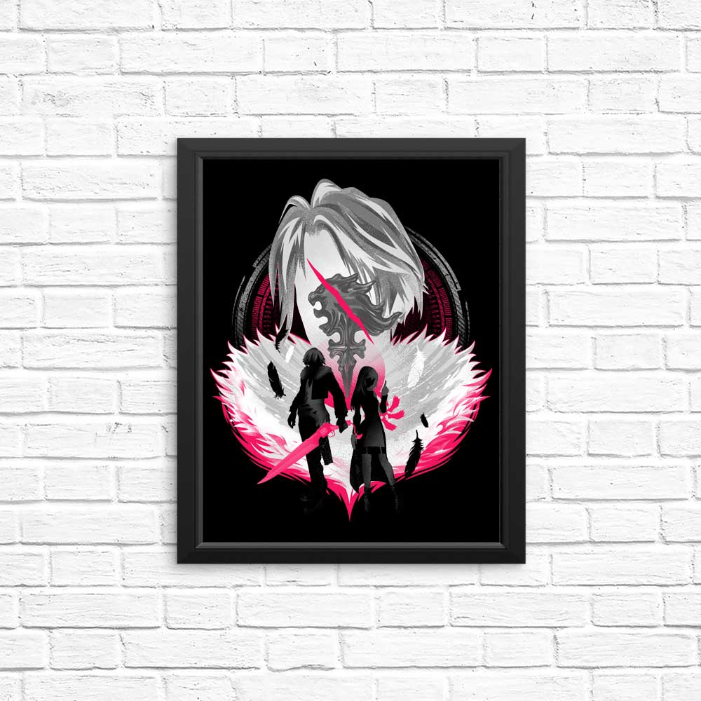High - Quality Gunblade Silhouette Posters and Prints by Hypertwenty