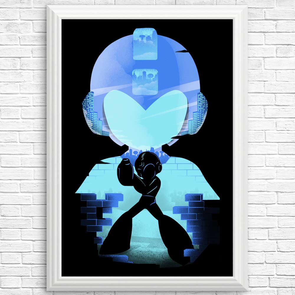 The Blue Bomber High - Quality Posters and Prints from Donnie Illustrations
