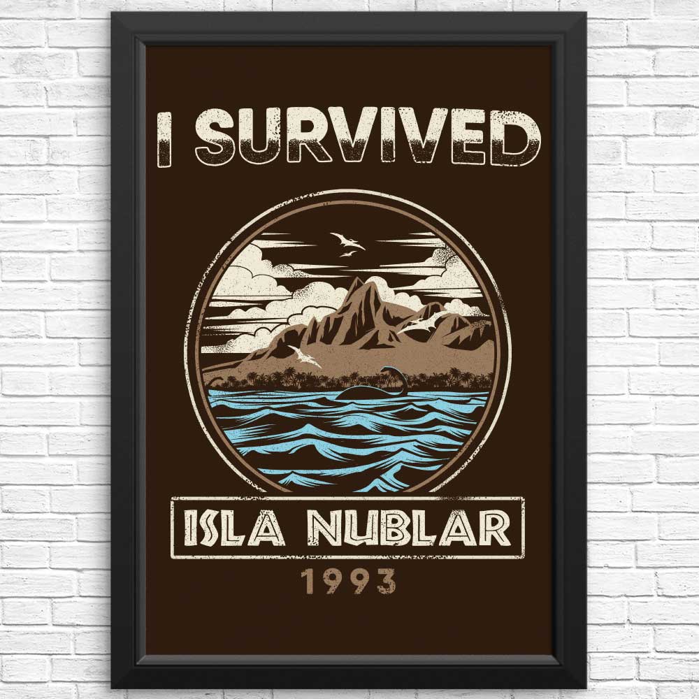 Survived Isla Nublar Posters and Prints from Riccardo Bucchioni