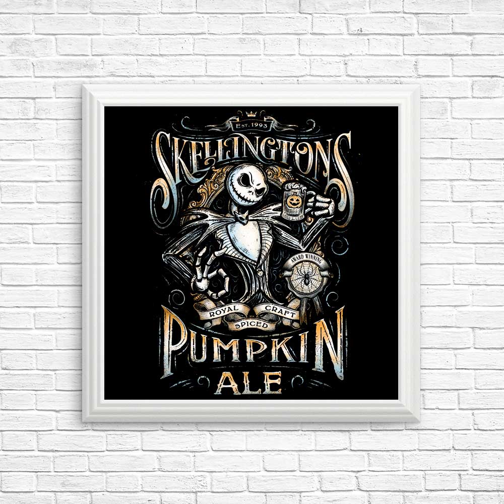 Skellington's Pumpkin Ale Art Posters and Prints by Barrett Biggers