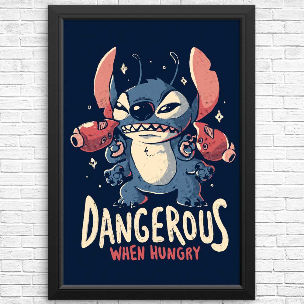 Eye - Catching 'Dangerous When Hungry' Posters and Wall Prints