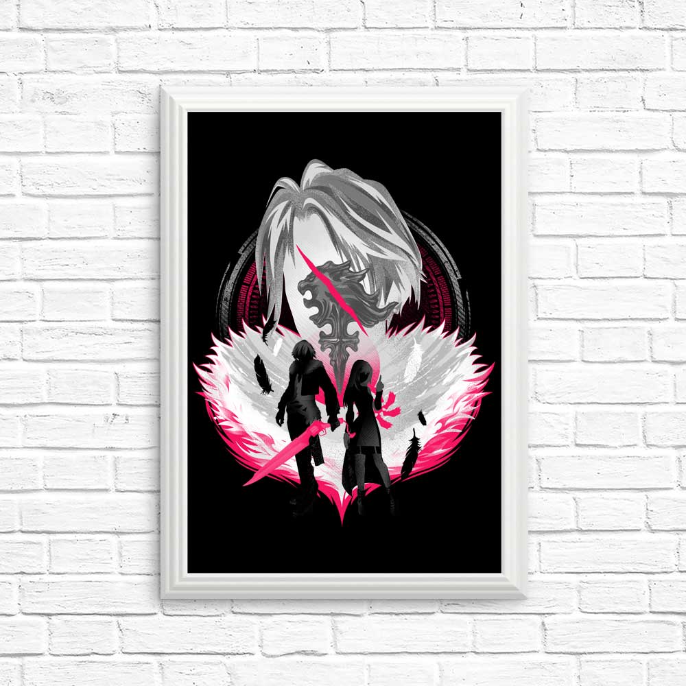 High - Quality Gunblade Silhouette Posters and Prints by Hypertwenty
